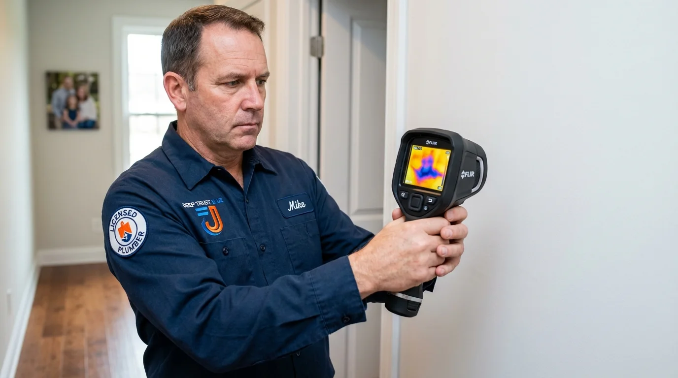 Thermal imaging leak detection by Johns Plumbing LLC in Watford City